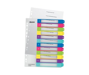 Arkivering & Oppbevaring - Leitz WOW - divider - for A4 Maxi - tabbed - multicolour - 12440000