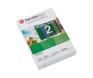 Laminering - GBC Peel'n Stick - 100-pack - glossy - 154 x 216 mm - lamination pouches with adhesive back - 3747244