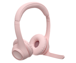 Hodetelefoner - Logitech Zone 300 Wireless Headset - Rosa - 981-001412