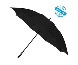 Fritid & Reise - Falcone Storm Umbrella XXL - Hand opening - Windproof - 140 cm - Black - GP-71-8120