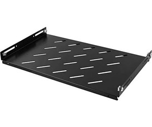 Rackskap - TOTEN Fixed shelf 1U 275mm deep max 60kg black - SA.0145.1901