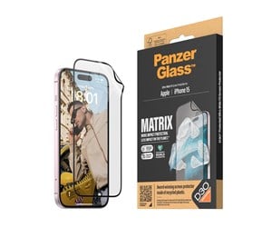 Mobil - Beskyttelsesglass - PanzerGlass MATRIX Screen Protector with D3O iPhone 15 | Ultra-Wide Fit w. AlignerKit - PANZER2817