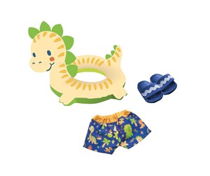 Dukker, Bamser & Utstyr - Heless Doll Swimming set Dino 35-45 cm - 22