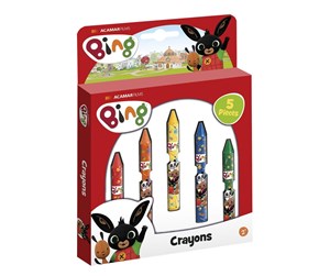 Skrive- & Tegneverktøy - Bambolino Toys Bing Wax Crayons 5 pcs. - 19076