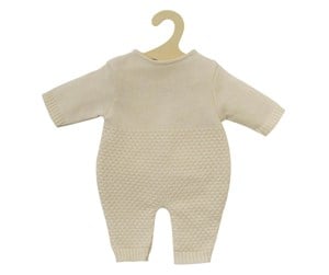 Dukker, Bamser & Utstyr - Heless Dolls Knit Overall Ecru 28-35cm - 1480