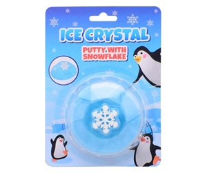 Kreative leker - Johntoy Shiny Ice Putty Snowflake - 24524