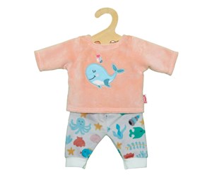 Dukker, Bamser & Utstyr - Heless Doll dress Pajama Pink Whale 35-45 cm - 2285