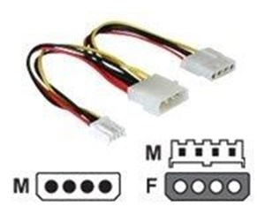 Strømkabel (intern) - DeLOCK - power adapter - 20.5 cm - 82111