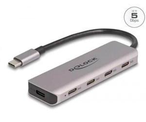 USB-hub - DeLOCK 64238 Interface Hub USB-hub - 4 porter - Grå - 64238