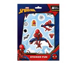 Kreative leker - Undercover Sticker Fun Marvel Spiderman 8 Sheets - SPMA0061