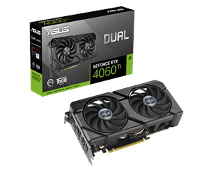 Grafikkort - ASUS GeForce RTX 4060 Ti DUAL EVO - 16GB GDDR6 RAM - Grafikkort - 90YV0JHA-M0NA00