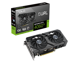 Grafikkort - ASUS GeForce RTX 4060 Ti DUAL EVO OC - 16GB GDDR6 RAM - Grafikkort - 90YV0JH8-M0NA00