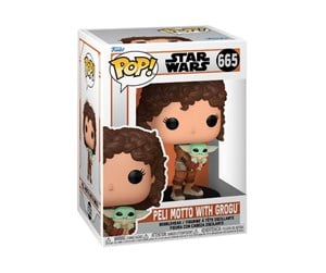 Reklameartikler - Funko! - POP Vinyl MND S9 Peli Motto W/Grogu - Figur - 76552