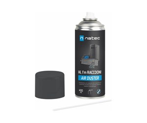 Kabinett tilbehør (kjølepasta mv.) - Natec RACCOON 400 - air duster - 400 ml - NSC-2119