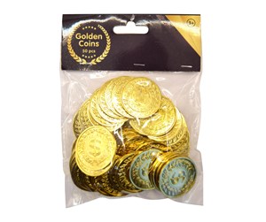 Leketøy - Pocket Money Golden Coins 50 pcs - 500028