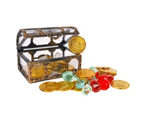 Leketøy - Pocket Money Treasure Chest With Gold & Diamonds - 621309