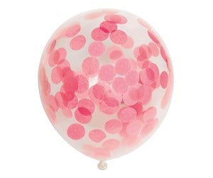 Leketøy - Globos Confetti Balloons Paper Confetti Baby Pink 30cm 6pcs - 1128001