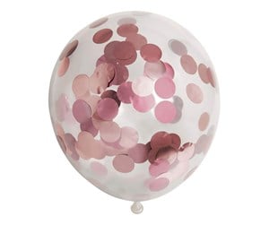 Leketøy - Globos Confetti Balloons Paper Confetti Metallix Rose Gold 6pcs. - 1128005