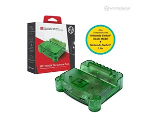 Spill - Tilbehør - Hyperkin RetroN S64 Console Dock - Lime Green - Nintendo Switch - 303452