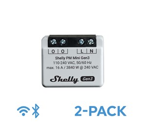 Smarthus - Shelly PM Mini Gen3 (Dual pack) - Shelly-PM-Mini-Gen3-DP