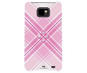 Mobil - Deksel og etui - WHITE DIAMONDS Cover Samsung S2 Grid Pink - 2310TRI52