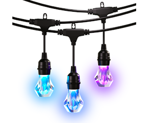 Smarthus - Nanoleaf Essentials Matter Smart Multicolor Outdoor String Lights Expansion Pack - 15 m - NF084E00-20SLO