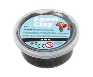 Byggesett - Foam Clay - Black 35gr. - 78920