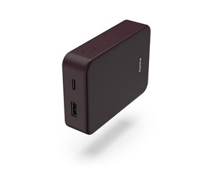 Nødlader - Hama Powerbank Colour 10 10000mAh USB-C+USB-A Plum Nødlader - 10000 mAh - 00201712