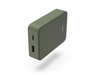 Nødlader - Hama Powerbank Colour 10 10000mAh USB-C+USB-A Green Nødlader - Grønn - 10000 mAh - 00201713