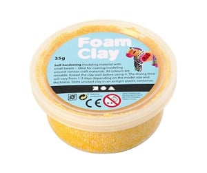 Byggesett - Foam Clay - Yellow 35gr. - 78924