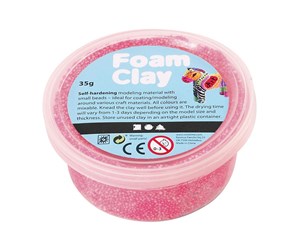 Byggesett - Foam Clay - Neon Pink 35gr. - 78926