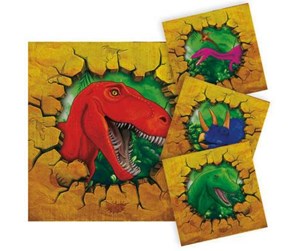 Leketøy - Folat BV Dino Napkins 16pcs. - 2 layers - 61852