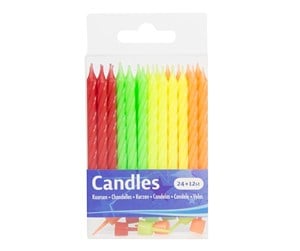 Leketøy - Folat BV Folat Neon Candles 24pcs. - 22903