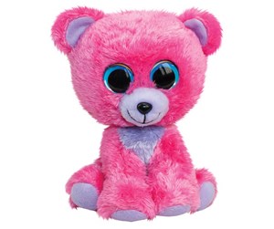 Dukker, Bamser & Utstyr - Lumo Stars Cuddly Toy - Bear Raspberry 15cm - 54967