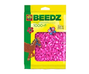 Kreative leker - SES Iron-on Beads - Neon Pink 1000pcs. - 00718