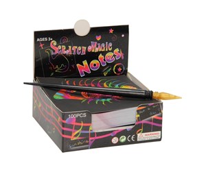 Arts & Crafts - Tilbehør - Pocket Money Magic Color Scratch Notes with pen. 100 Sheets - 620505