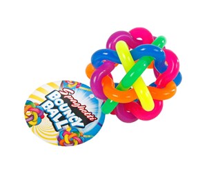 Utendørsleker - Pocket Money Rainbow Spaghetti Bouncing Ball 6.5x6.5cm - 621299