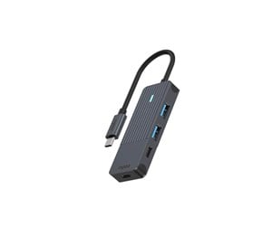 USB-hub - RAPOO UCH-4003 USB-C to USB-A & USB-C Hub USB-hub - 4 porter - Svart - 11418