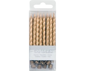 Leketøy - Folat BV Golden Candles 16pcs. - 22905