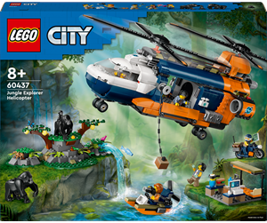 LEGO® - LEGO City 60437 Jungelutforskerens helikopter-baseleir - 60437