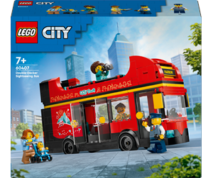 LEGO® - LEGO City 60407 Rød dobbeltdekker-turistbuss - 60407