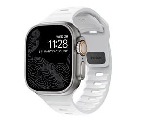 Smartklokke - Tilbehør - Nomad Sport Strap M/L - white - Apple Watch Ultra 2/1 (49mm) 9/8/7 (45mm)/6/SE/5/4 (44mm)/3/2/1(42mm) - NM01111085