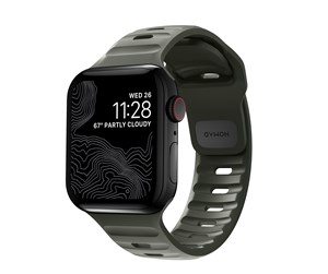 Smartklokke - Tilbehør - Nomad Sport Strap M/L - green - Apple Watch Ultra 2/1 (49mm) 9/8/7 (45mm)/6/SE/5/4 (44mm)/3/2/1(42mm) - NM01132585