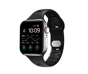 Smartklokke - Tilbehør - Nomad Sport Slim Strap S/M - black - Apple Watch 9/8/7 (41mm)/6/SE/5/4 (40mm)/3/2/1 (38mm) - NM01153085