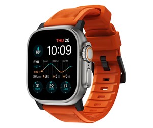 Smartklokke - Tilbehør - Nomad Rugged Strap - orange/black - AW Ultra 2/1 (49mm) 9/8/7 (45mm)/6/SE/5/4 (44mm)/3/2/1 (42mm) - NM01217985