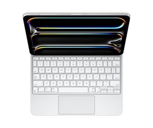 Tastatur - Apple Magic Keyboard for iPad Pro 11‑inch (M4) - US English - White - Tastatur & Foliosett - Amerikansk Engelsk - Hvit - MWR03LB/A