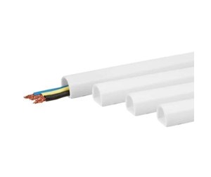 Kabelordner/Kabelstrømpe - Nordic Quality Cable Duct 7.0mm hvid m/tape 1m 4 pk - 81602100