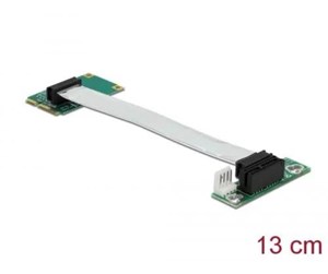 Dokkingstasjon - DeLOCK Riser card Mini PCI Express > PCI Express x1 left insertion - 41370