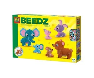 Kreative leker - SES Iron-on Beads - Cute Family Animals - 06218