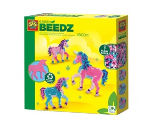 Kreative leker - SES Green Beedz - Iron-on bead set Unicorn - 06406